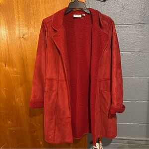 Chic Red Teddy Jacket
